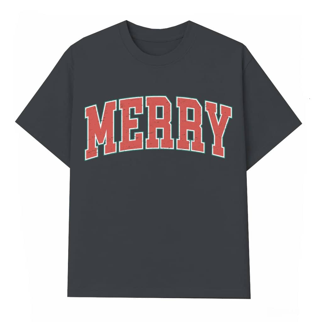 Cute Merry Christmas T-shirt – Christmas Gift for Women Trendy