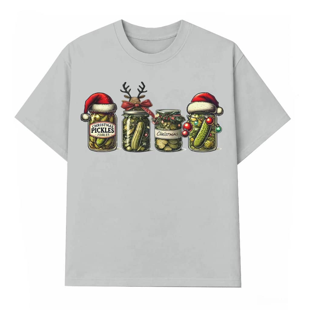 Funny Christmas Pickle T-shirt – Christmas Gift for Pickles Lover Retro