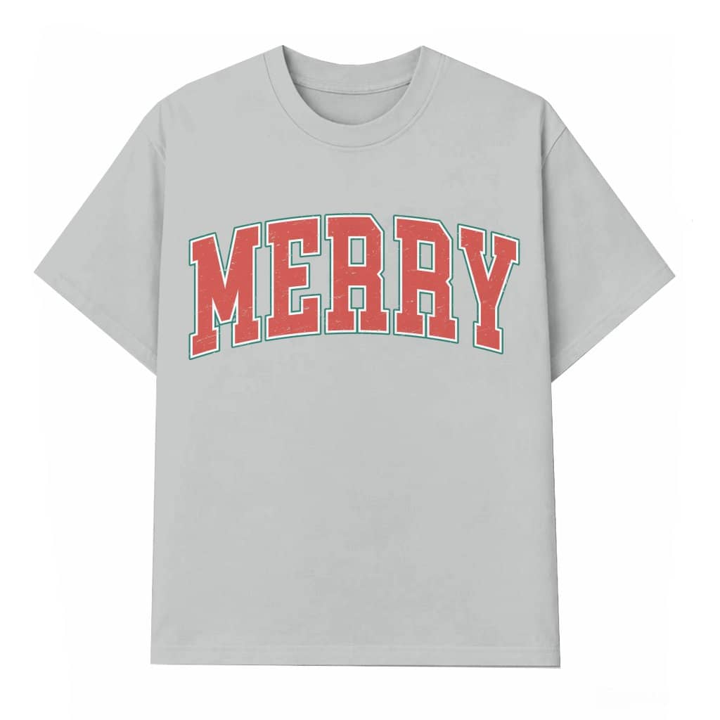 Merry Christmas T-shirt – Christmas Holiday Gift for Women Cute Trendy