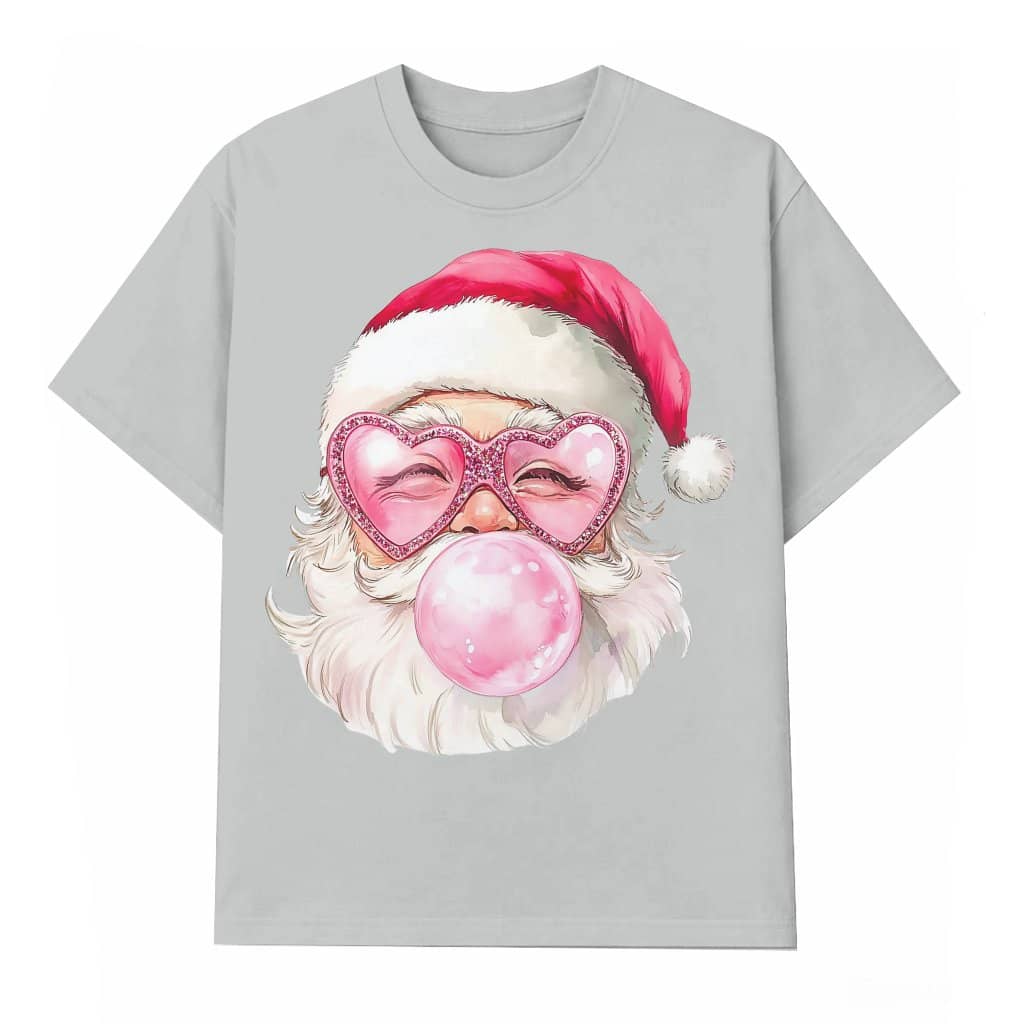 Funny Santa Claus Bubblegum T-shirt – Christmas Gift Cute