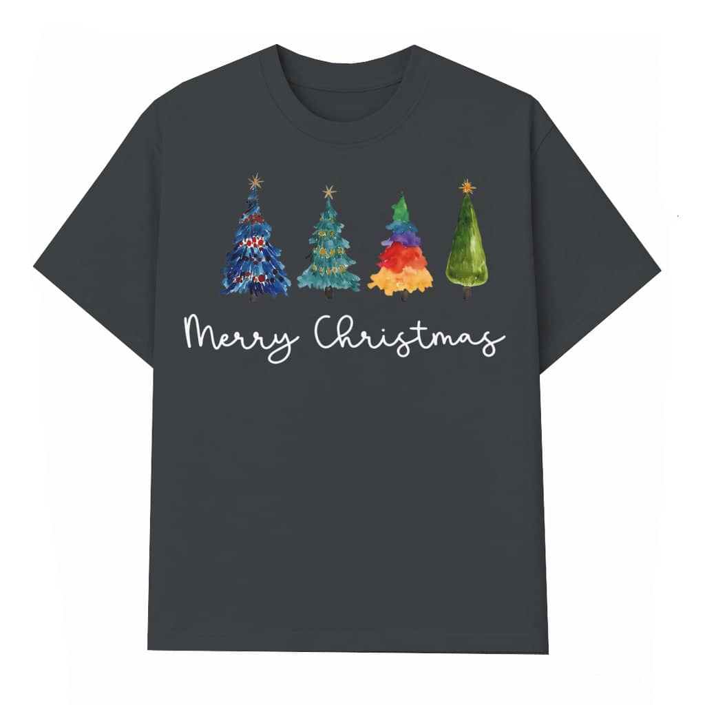 Merry Christmas Tree T-shirt – Christmas Gift Trendy