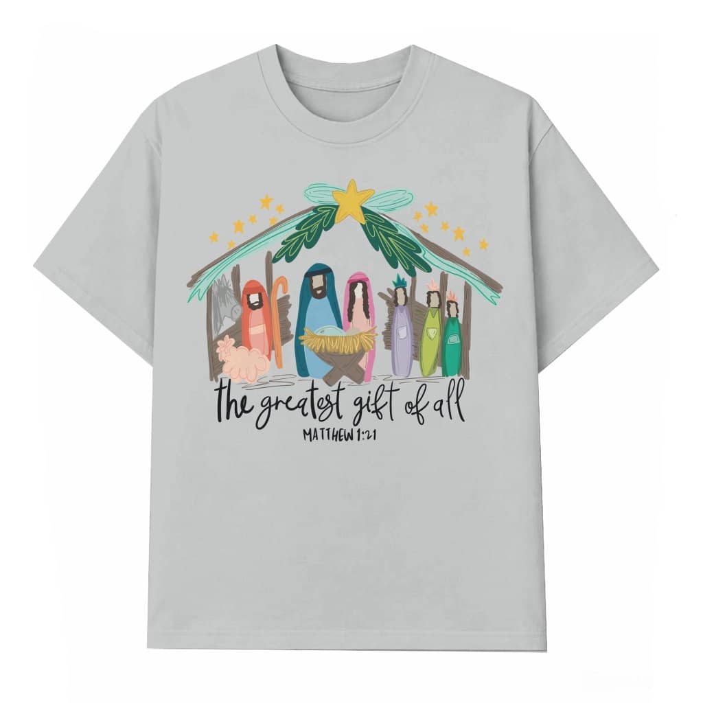 Christian Nativity Scene Tee – Christmas Gift Classic