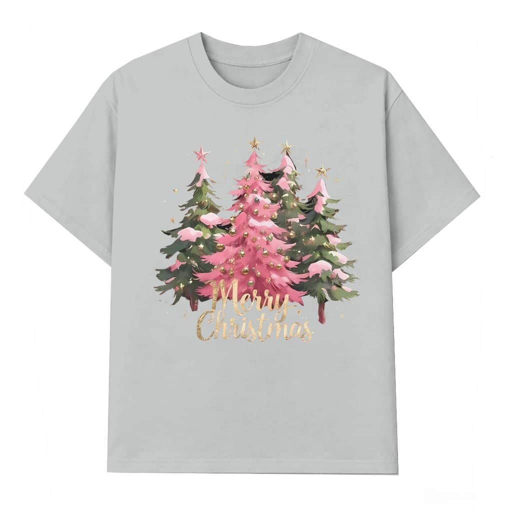 Christmas Tree T-shirt – Cute Long Sleeve Christmas Gift for Women