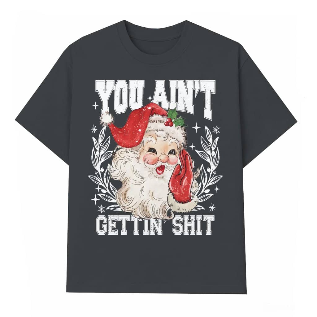 Funny Santa Claus T-shirt – Christmas Gift Naughty List