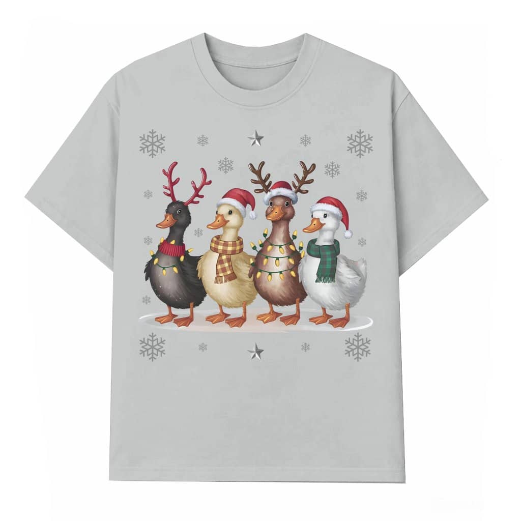 Funny Christmas Ducks T-shirt – Christmas Gift for Farm Lovers