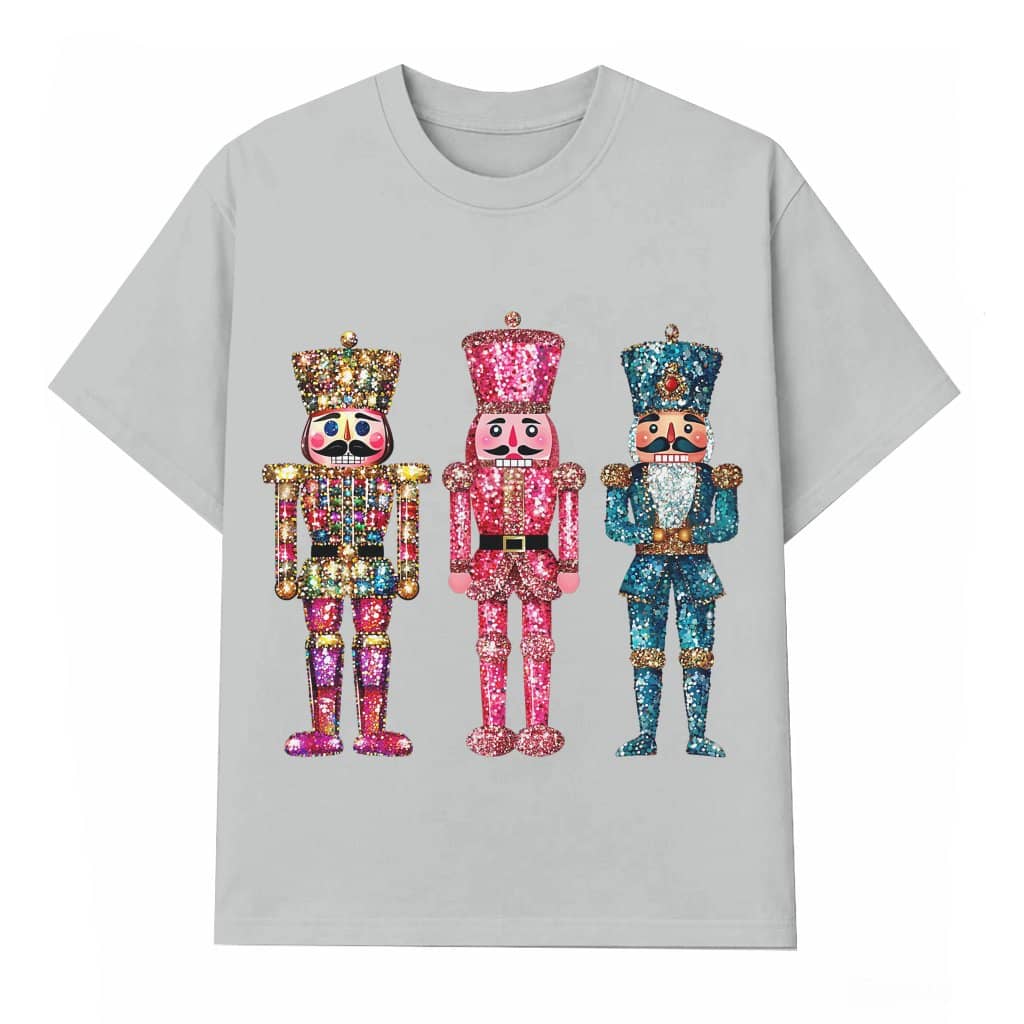 Whimsical Pink Nutcracker T-shirt – Christmas Gift Retro