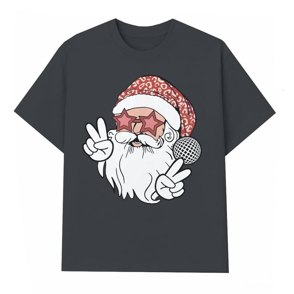 Cute Santa Claus T-shirt – Christmas Gift for Women
