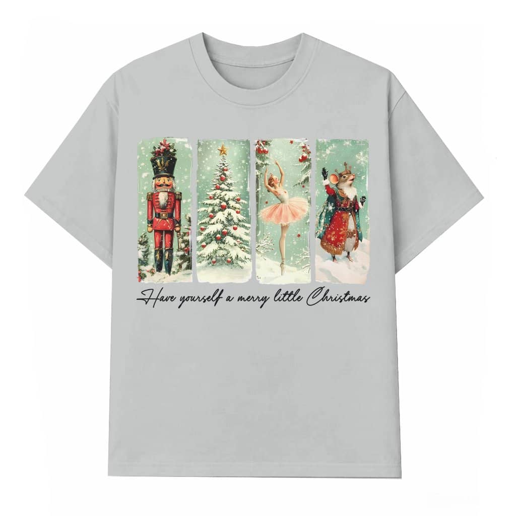 Retro Nutcracker T-shirt – Christmas Vintage Holiday Gift for Adults