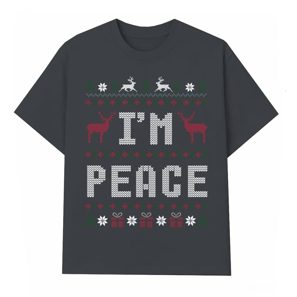 I Come In Peace T-shirt – Christmas Gift for Couples Funny Matching