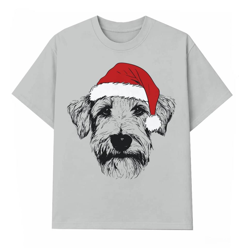 Wheaten Terrier Santa T-shirt – Christmas Gift for Dog Lovers