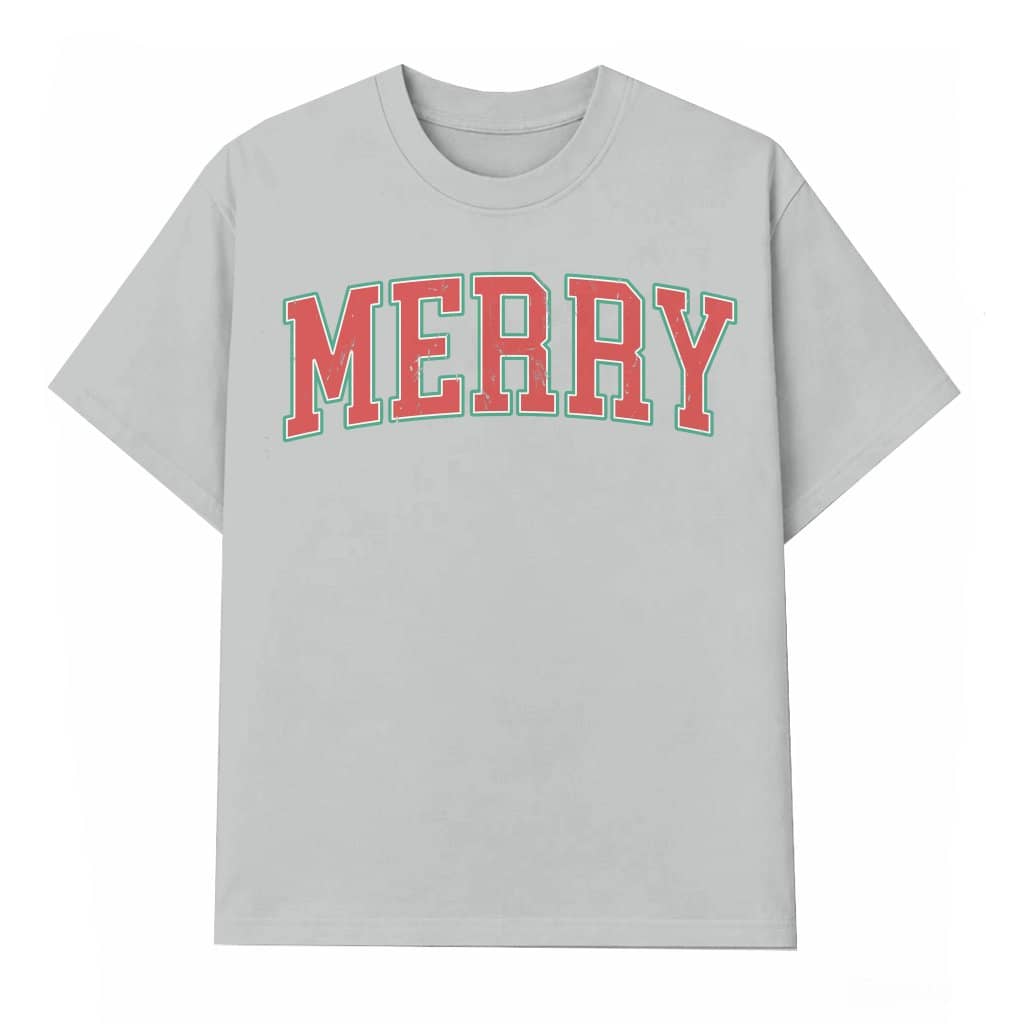 Merry Christmas T-shirt – Christmas Gift for Women Retro Vintage Funny