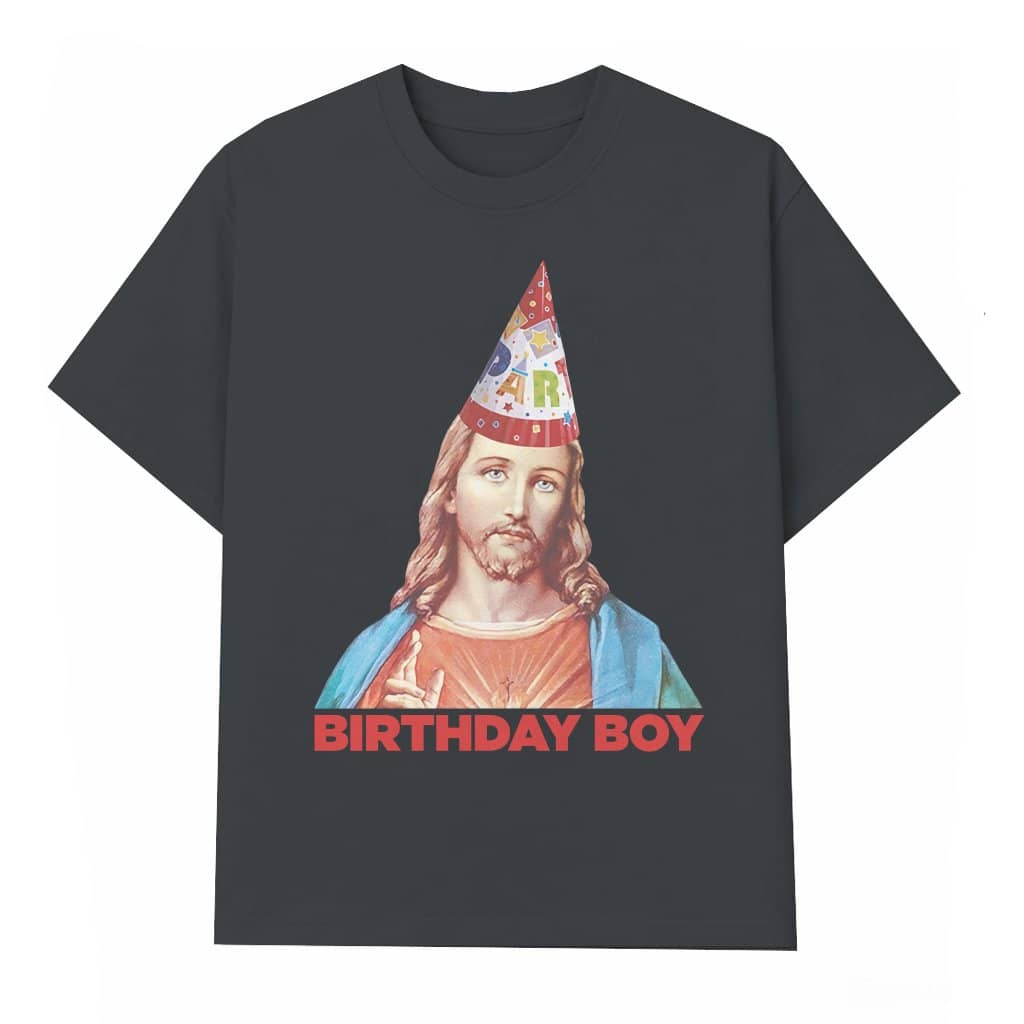 Jesus Birthday Boy T-shirt – Funny Christmas Gift for Adults