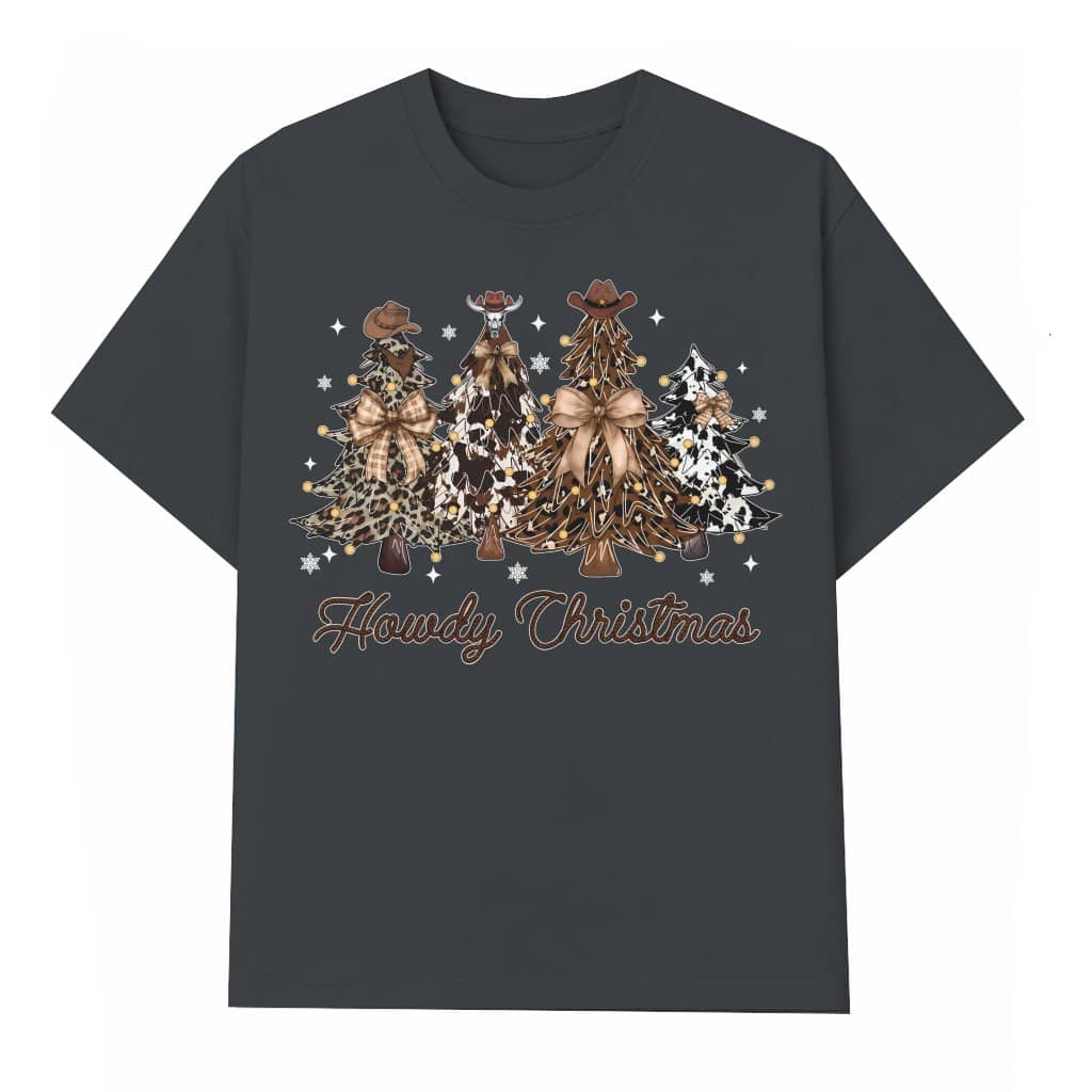 Howdy T-shirt – Christmas Cowgirl Western Retro Gift
