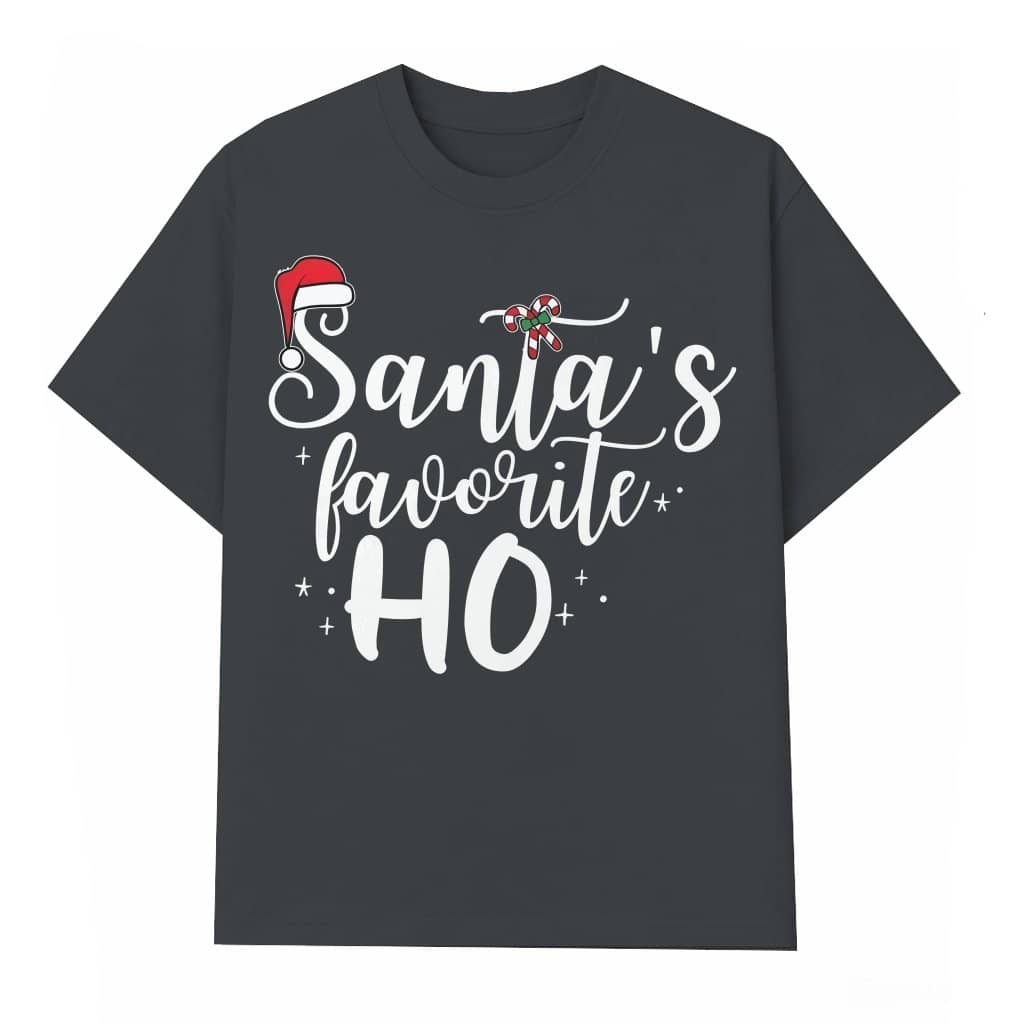Santa's Favorite Ho T-shirt – Christmas Gift for Her Funny Ugly