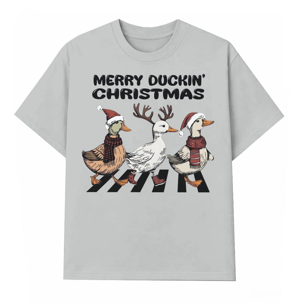 Funny Duck Merry Duckin' T-shirt – Christmas Gift