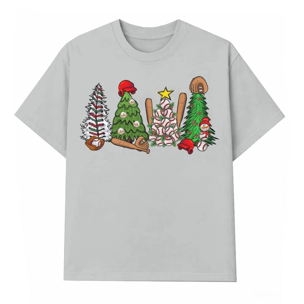 Baseball T-shirt – Christmas Gift for Baseball Fan Festive Sporty