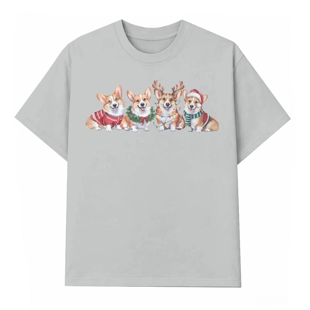 Corgi Dog T-shirt – Christmas Gift for Dog Lover Funny Cute