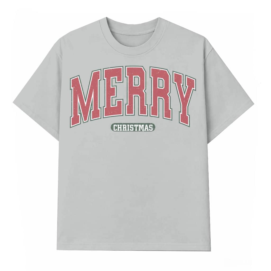 Vintage Merry Christmas T-shirt – Christmas Gift for Women Retro