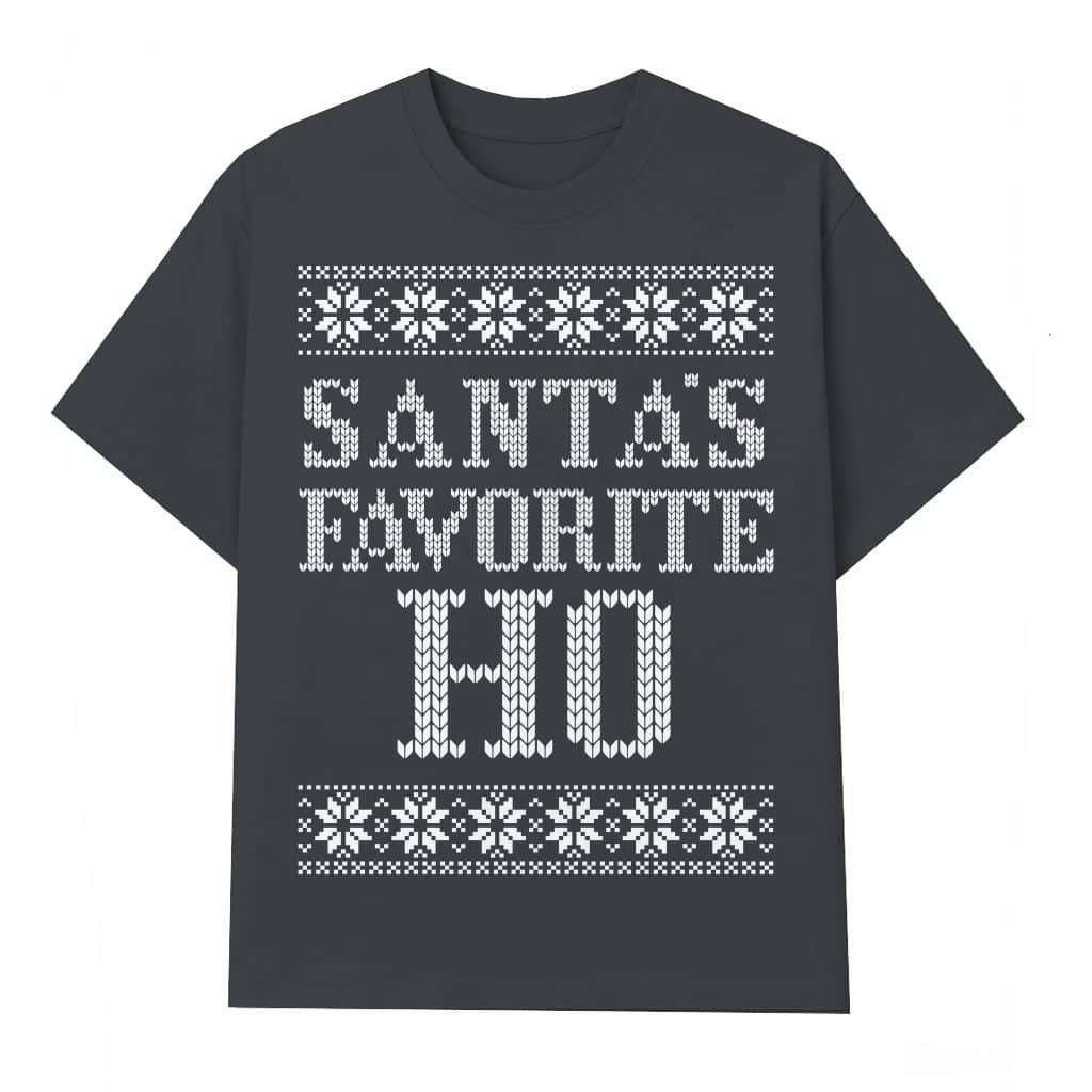 Funny Santa's Favorite Ho Wash Tee – Christmas Gift for Women