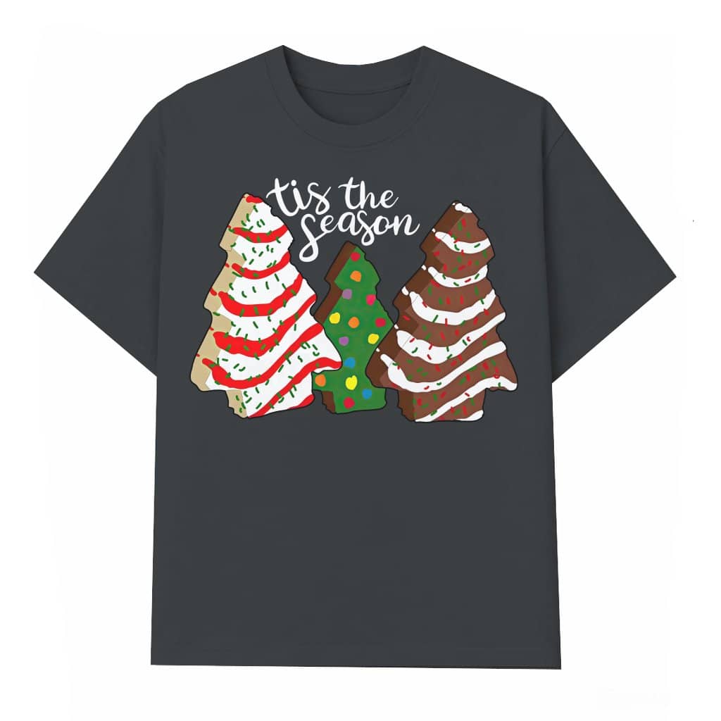 Tis The Season T-shirt – Christmas Gift Cute Cake Tree