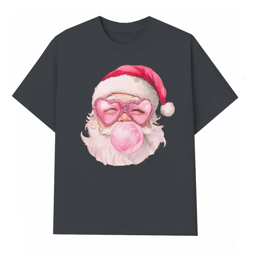Funny Vintage Santa T-shirt – Christmas Gift for Women Cute