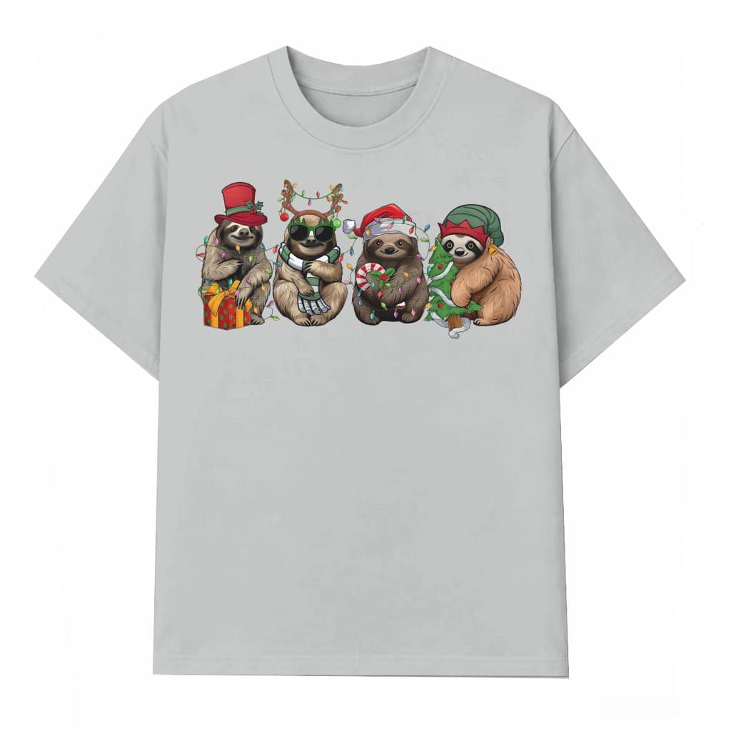 Slothmas T-shirt – Christmas Gift for Funny Sloth Lover Cute