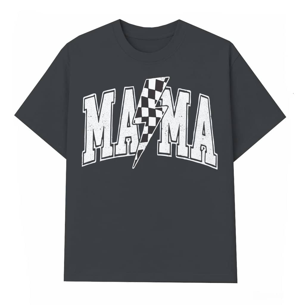 Checkered Retro Mama T-Shirt – Gift for Mom Trendy Stylish