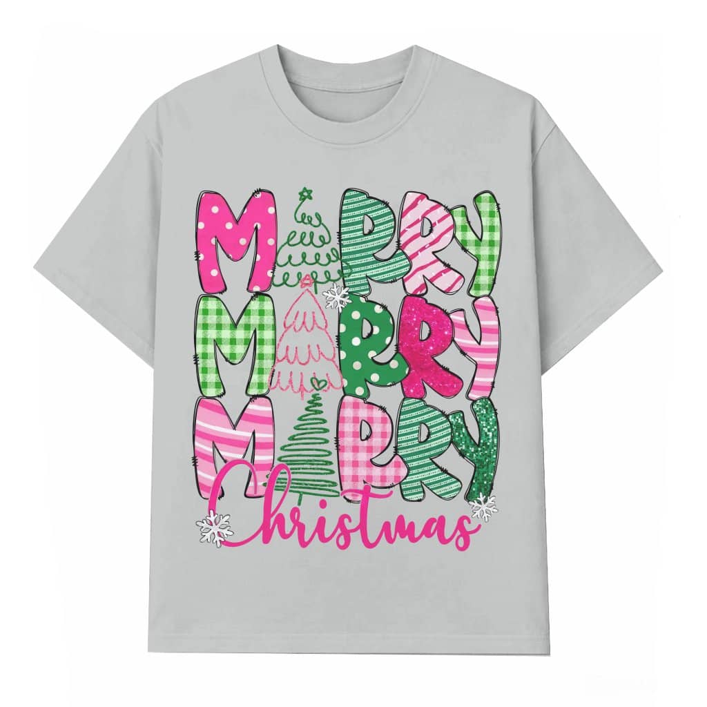 Pink Coquette Bow T-Shirt – Merry & Bright Christmas Gift