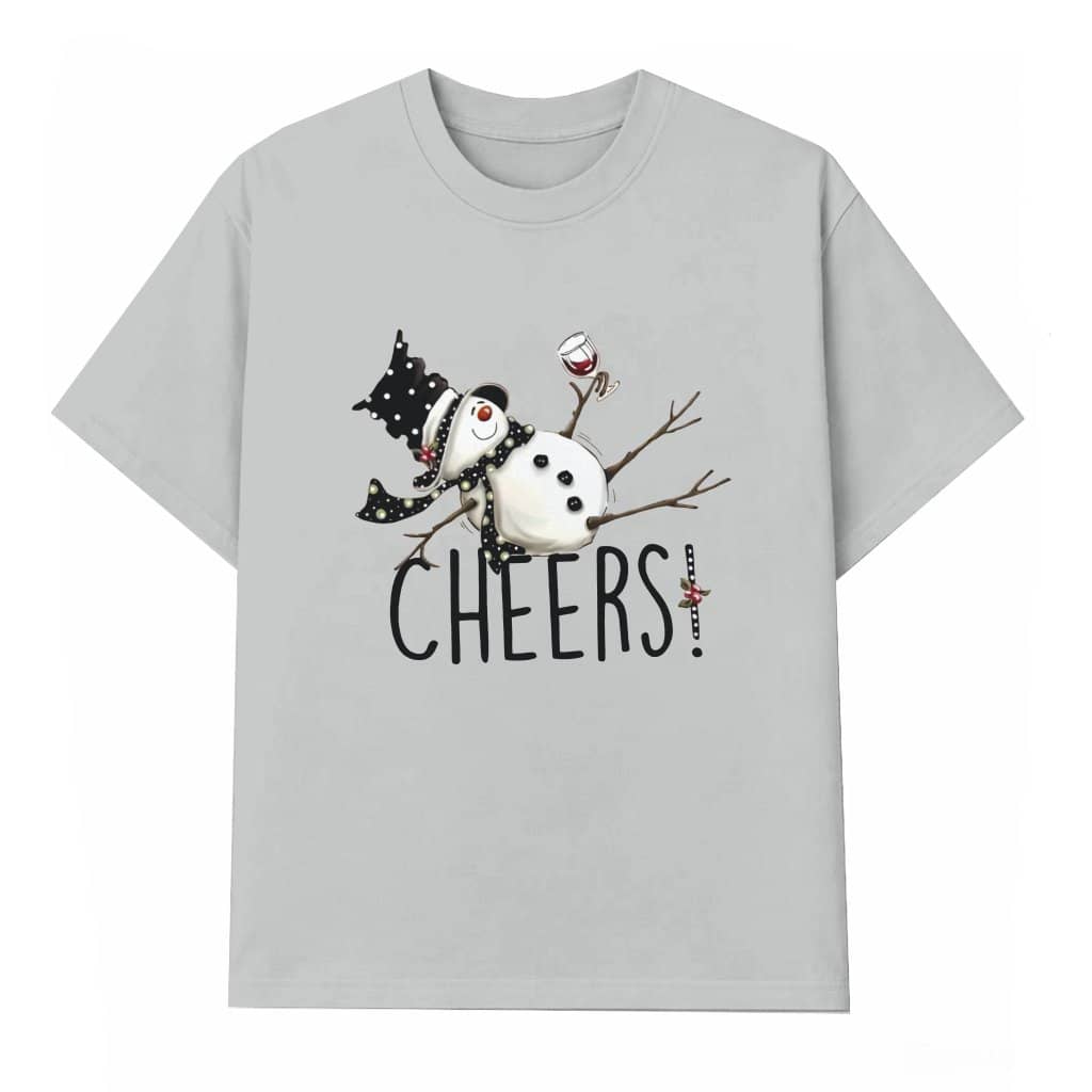 Y2K Snowman T-shirt – Christmas Gift for Women Trendy