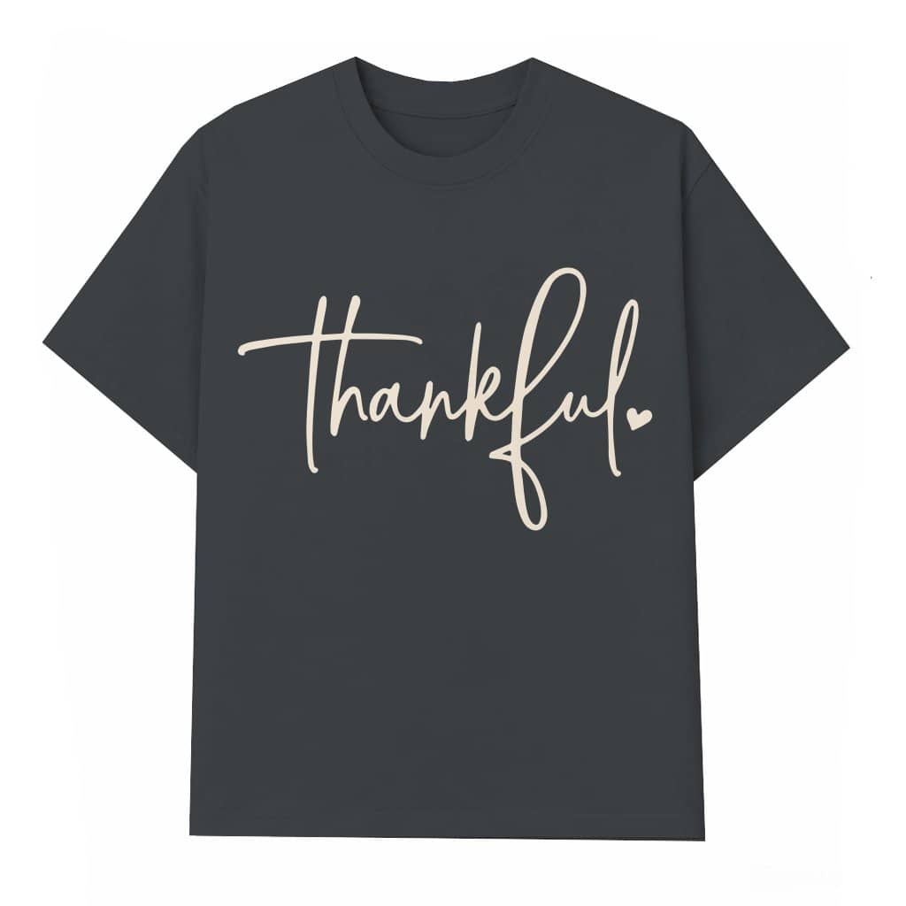 Thankful T-shirt – Thanksgiving Hello Fall Gift for Women Trendy