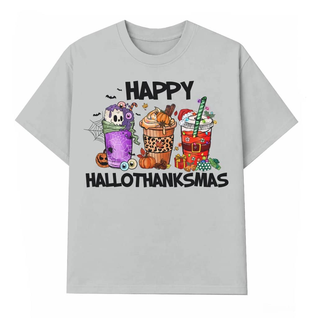 Happy Hallothanksmas Gnome T-shirt – Holiday Gift Funny