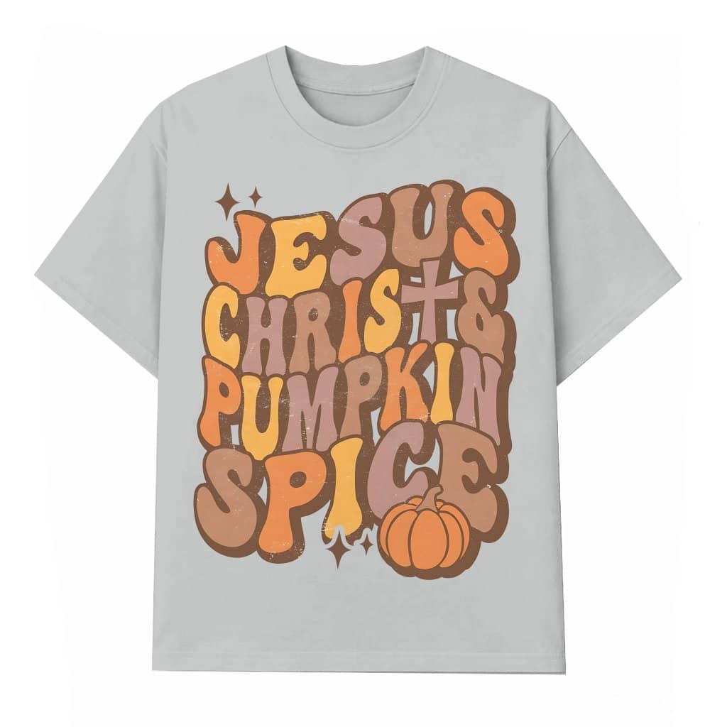 Pumpkin Spice Christian T-shirt – Fall Gift for Women with Bible Verse