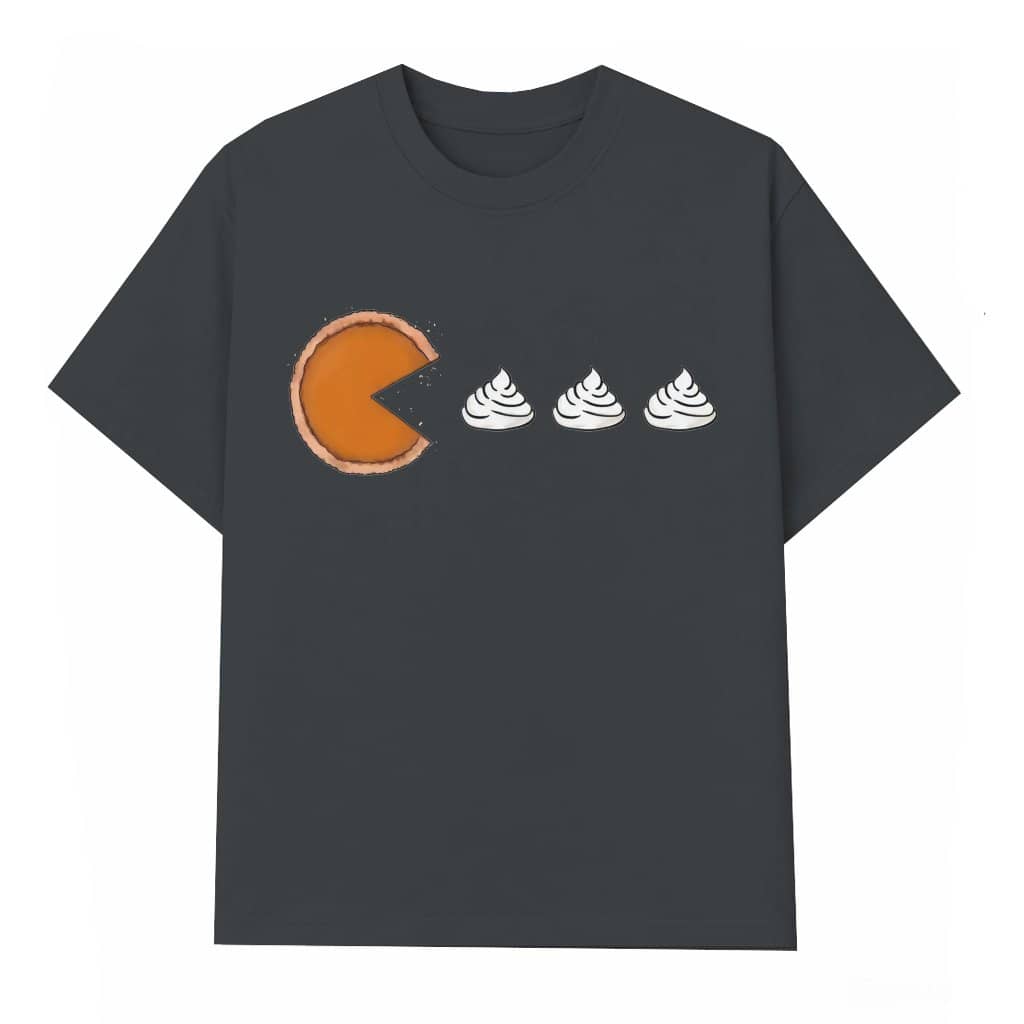 Funny Pumpkin Pie Thick Thighs T-shirt – Thanksgiving Gift for Women
