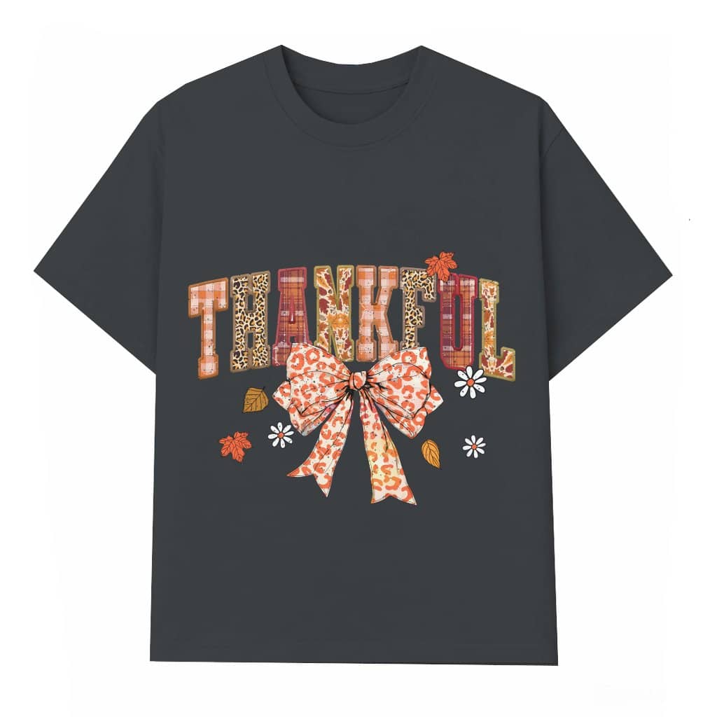 Thankful T-shirt – Thanksgiving Gift Playful Cute Fall