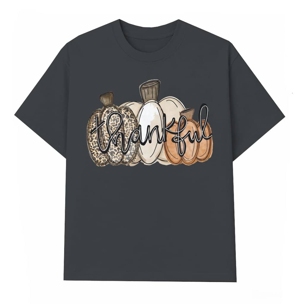 Thankful Pumpkin T-shirt – Thanksgiving Gift Cozy Fall