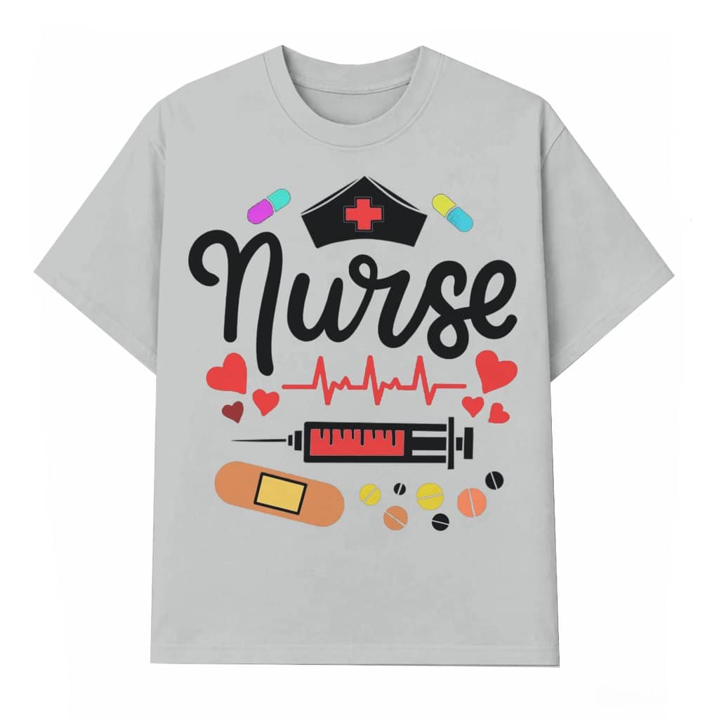 Nurse Heartbeat Tools T-shirt – Gift for Healthcare Heroes Cute Cartoon