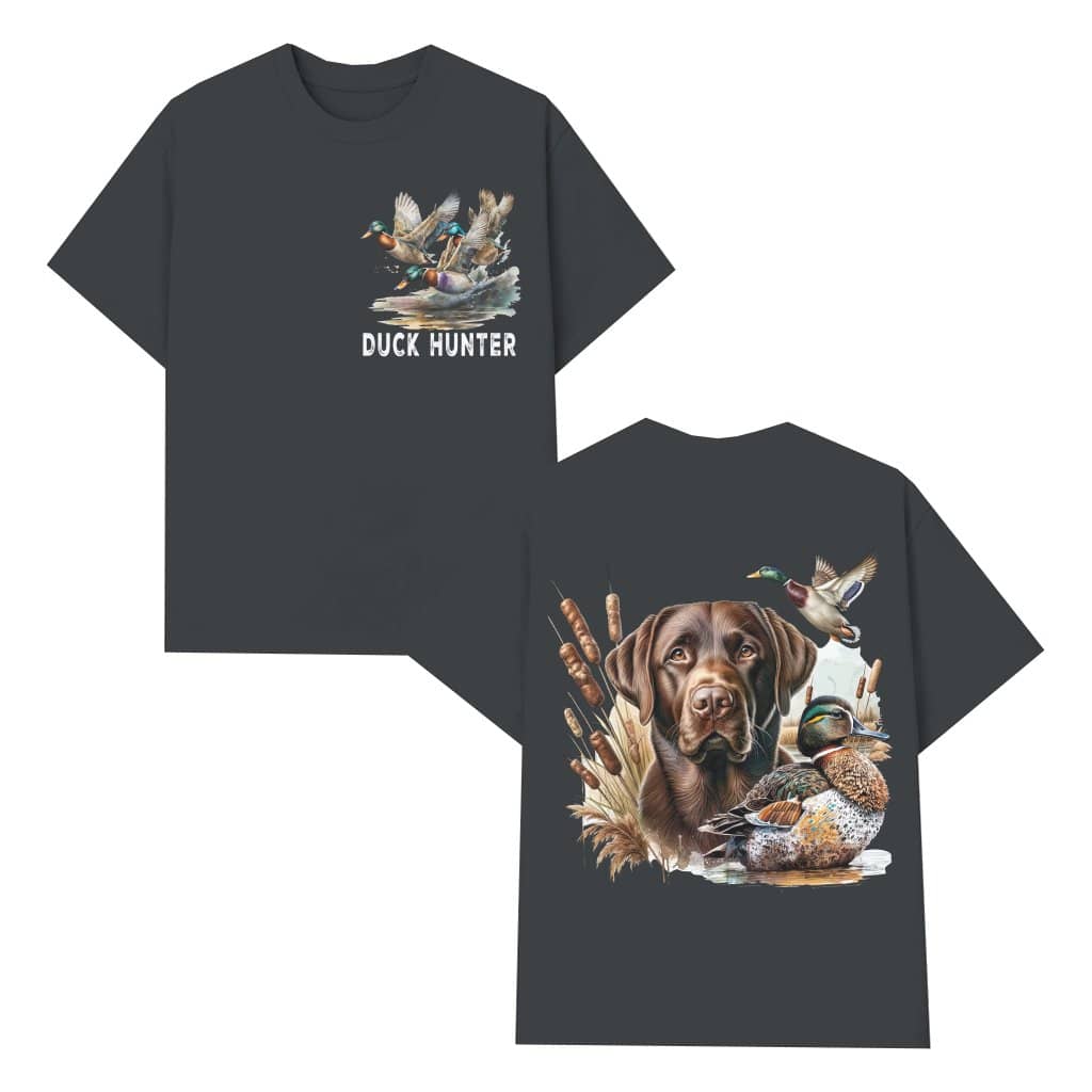 Duck Hunter Labrador Retriever T-shirt – Gift for Duck Hunter Realistic Design
