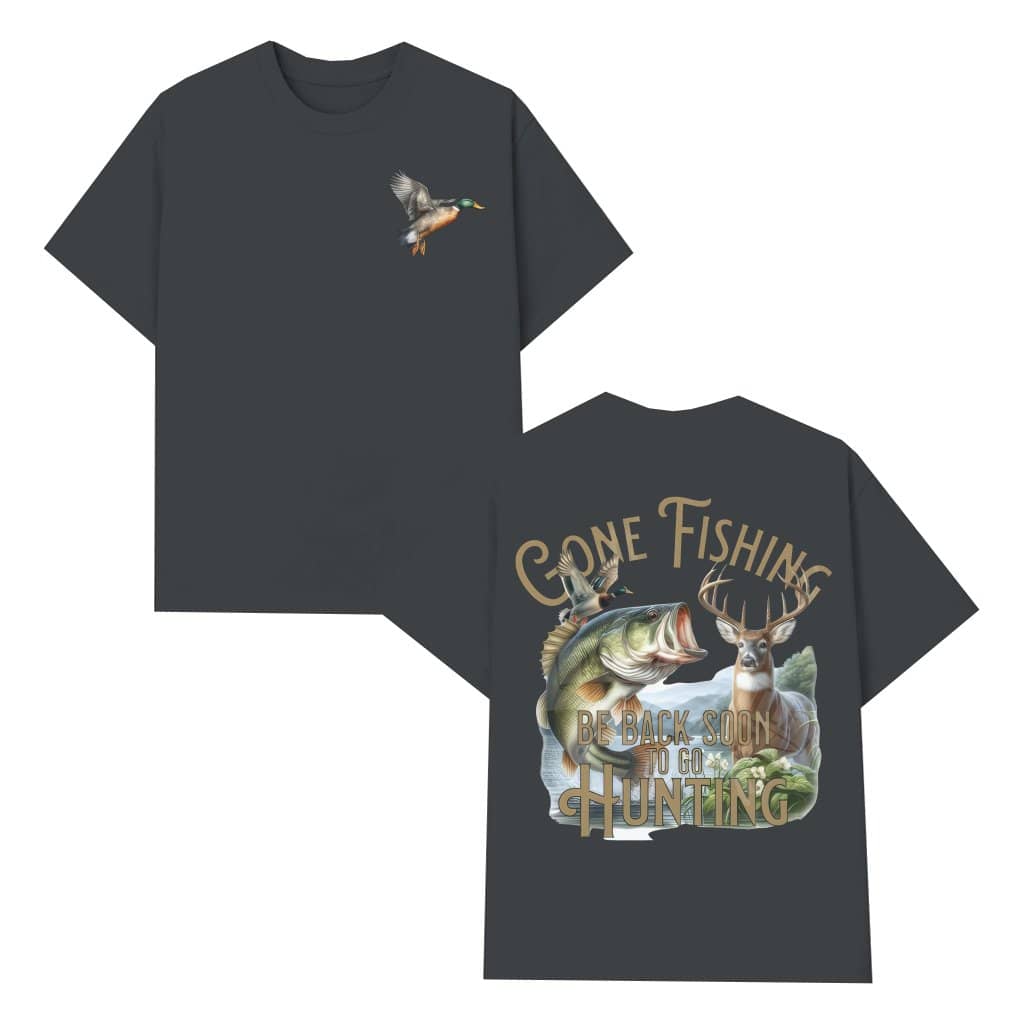 Gone Fishing T-shirt – Birthday Gift for Nature Enthusiast Colorful