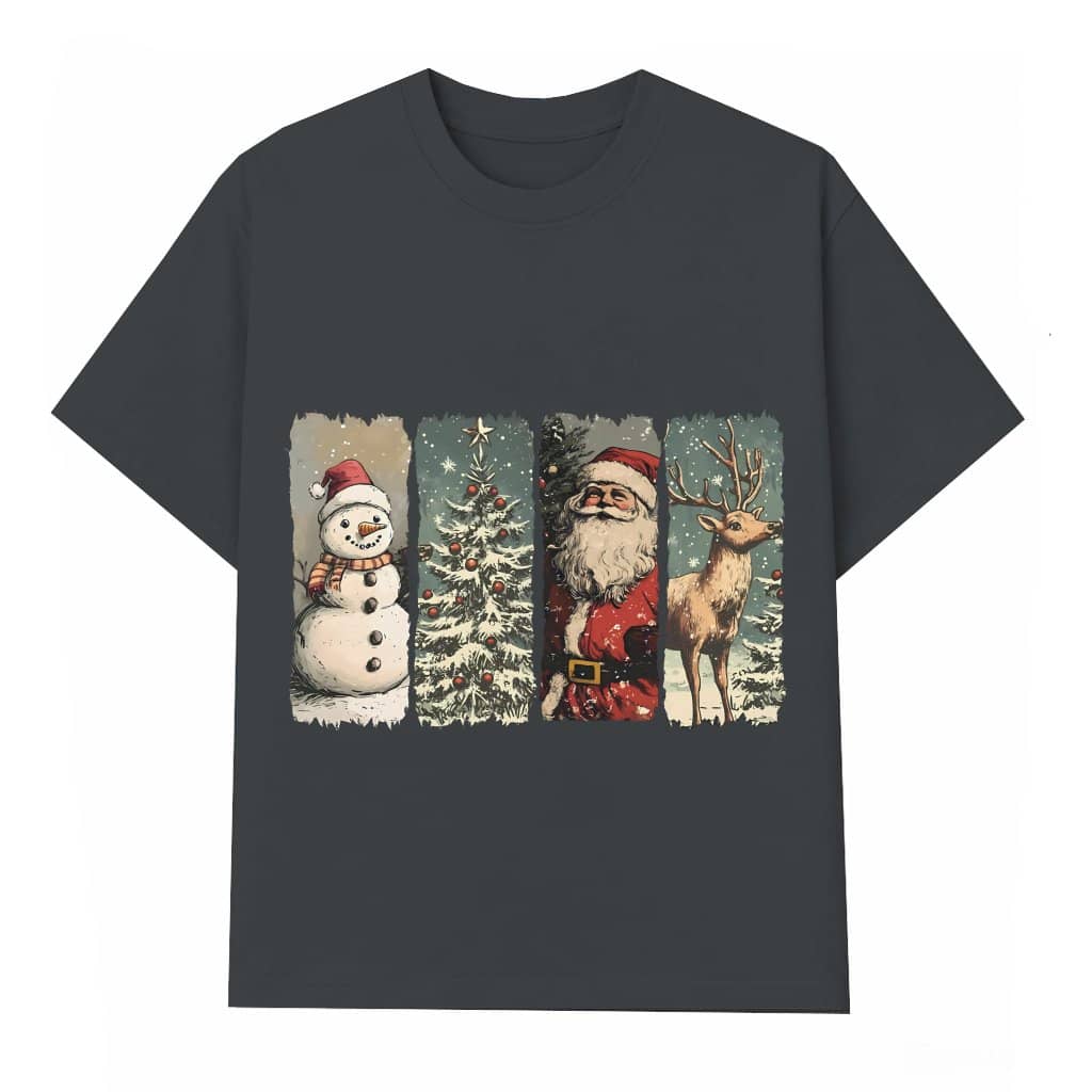 Santa Claus T-shirt – Christmas Gift Vintage Retro