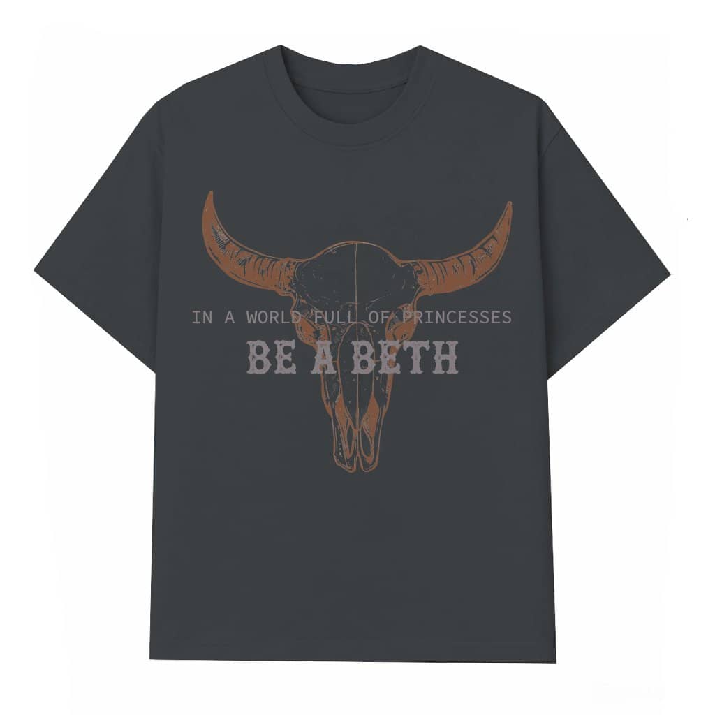 Boho Cow Skull T-shirt – Christmas Gift Retro Vintage