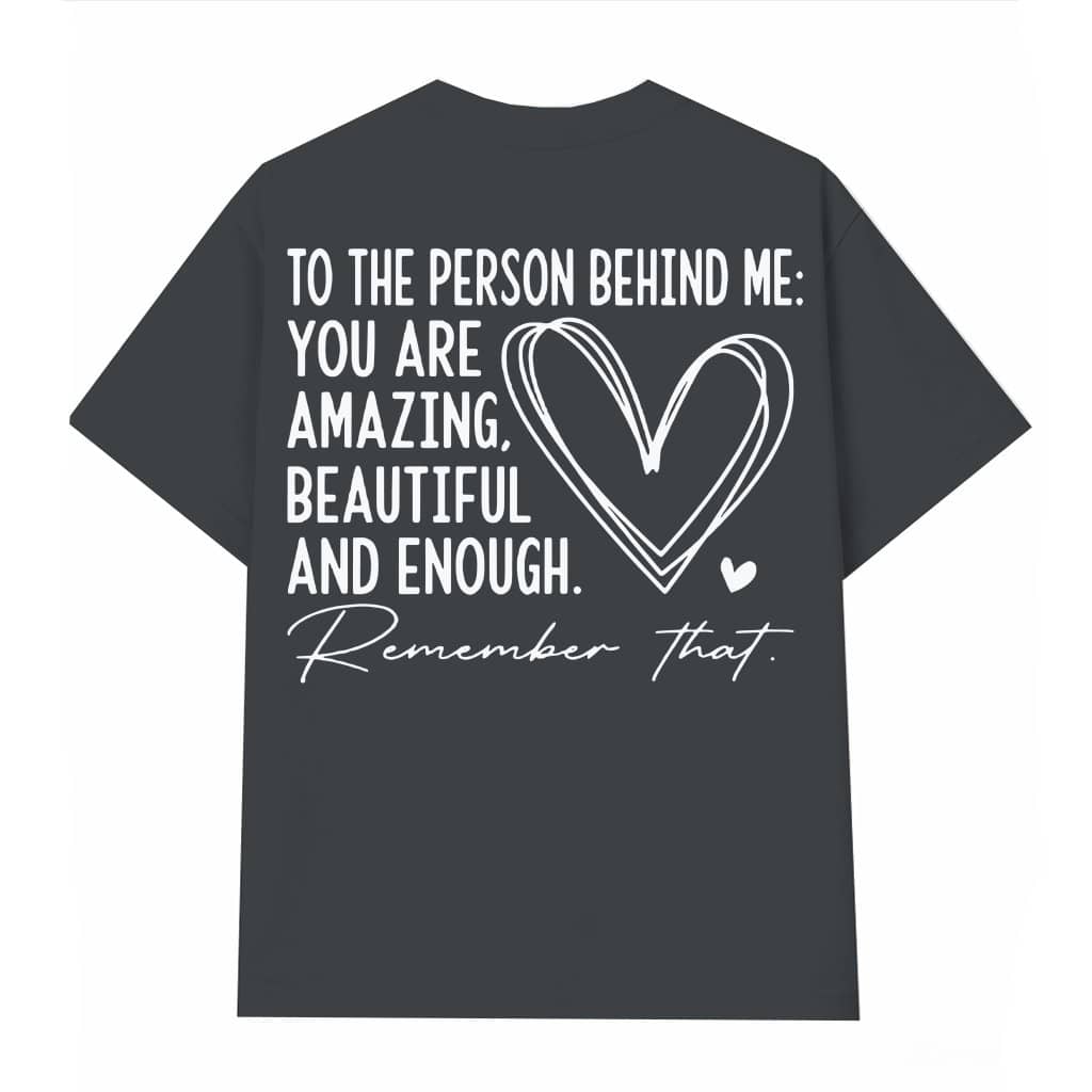 Letter Heart Print T-shirt – Back-to-School Gift for Women Drop Shoulder