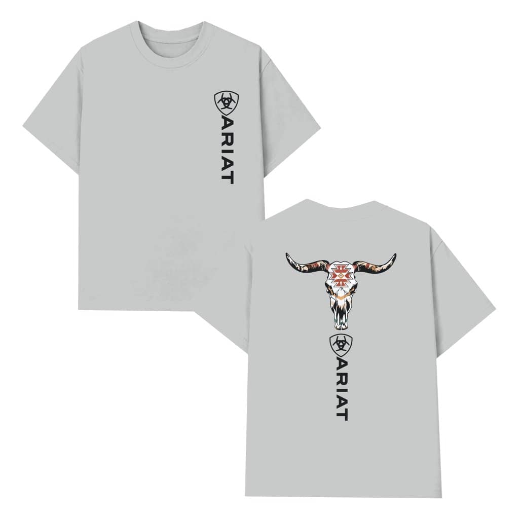 Bull Skull Graphic T-shirt – Gift for Men Women Pattern