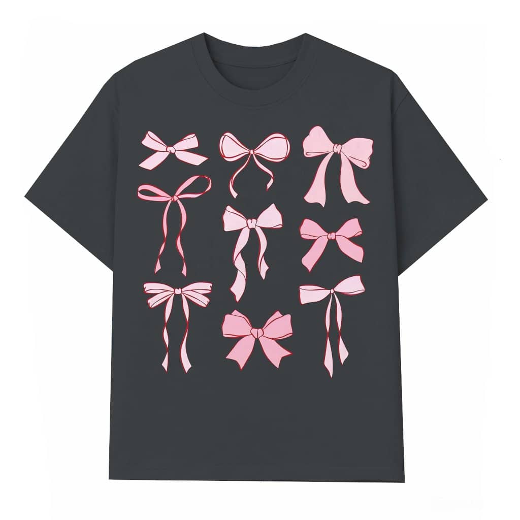 Women's Bow Print T-shirt – Gift for Her