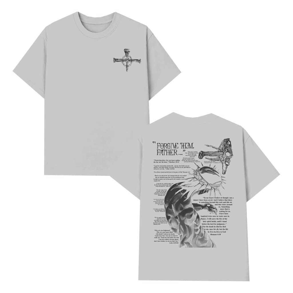 Forgive Them Father Bible Verses T-shirt – Christian Gift for Believers 2 Sides Print