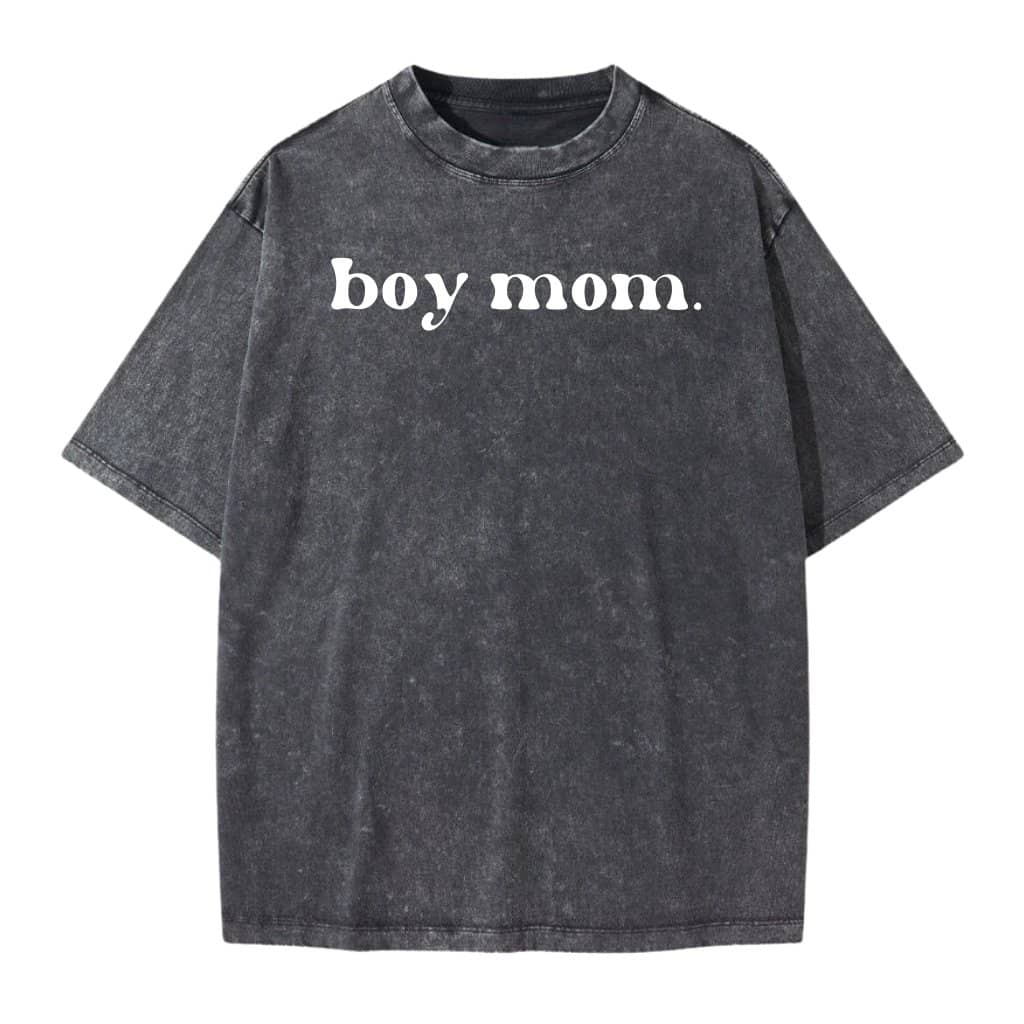 Vintage Boy Mom Shirt, Mama Shirt, Mother's Day Gift, Mom of Boys Shirt, Mom Life Shirt, Cute Mom Shirt, Boy Mama Shirt - Wash tee