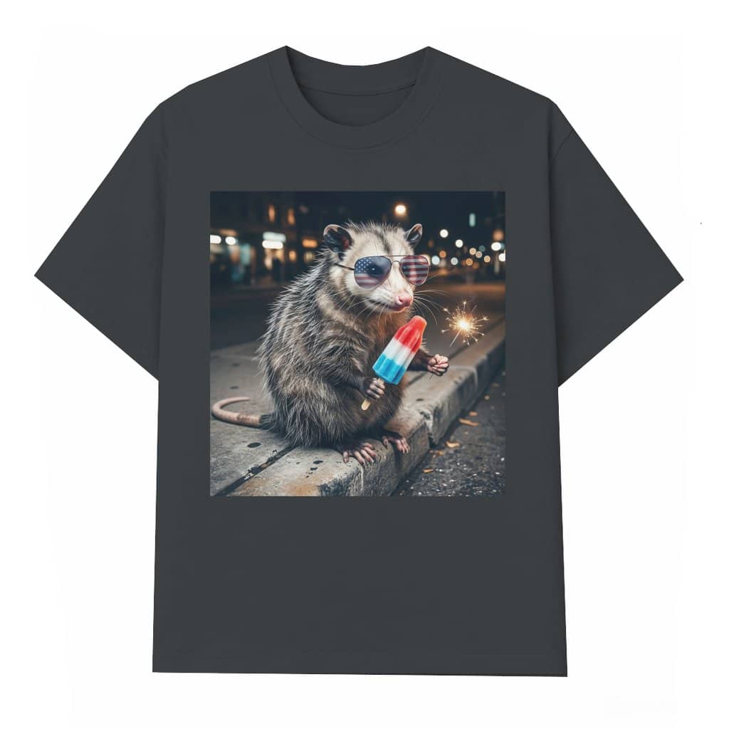 Funny Possum Shirt – 4th of July Gift for Semiquincentennial, Patriotic USA Humor Wildlife Tee