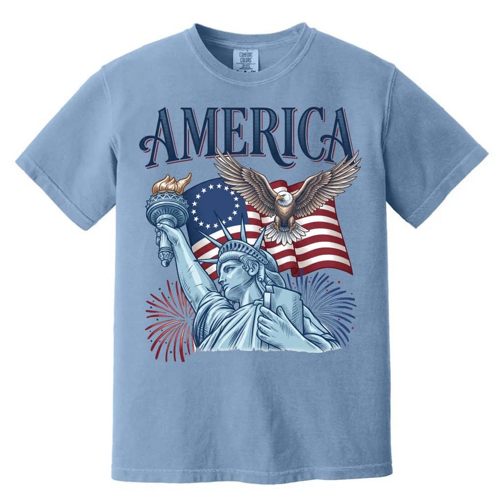 Comfort Colors America Liberty Shirt – 4th of July Gift for Patriot