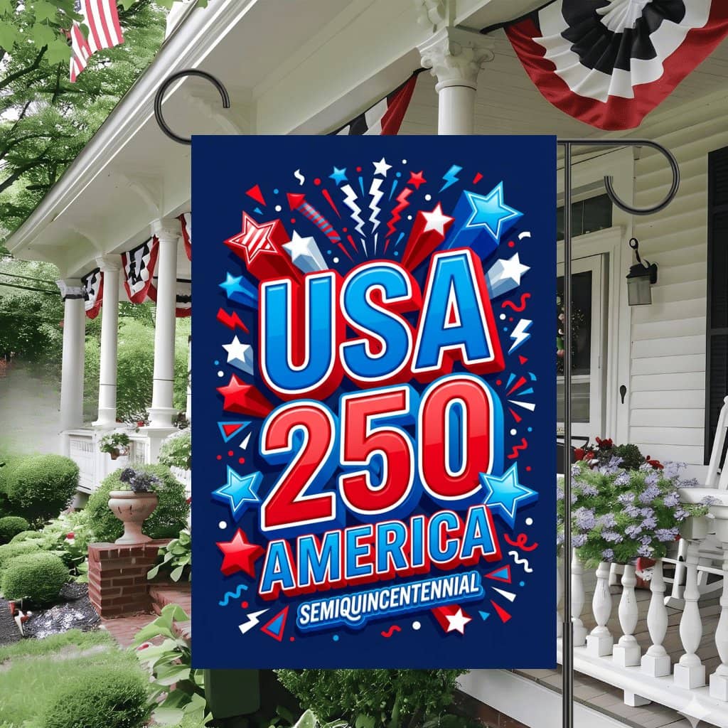 USA 250th, America Semiquincentennial Flag – 1776 2026 Patriotic Decor