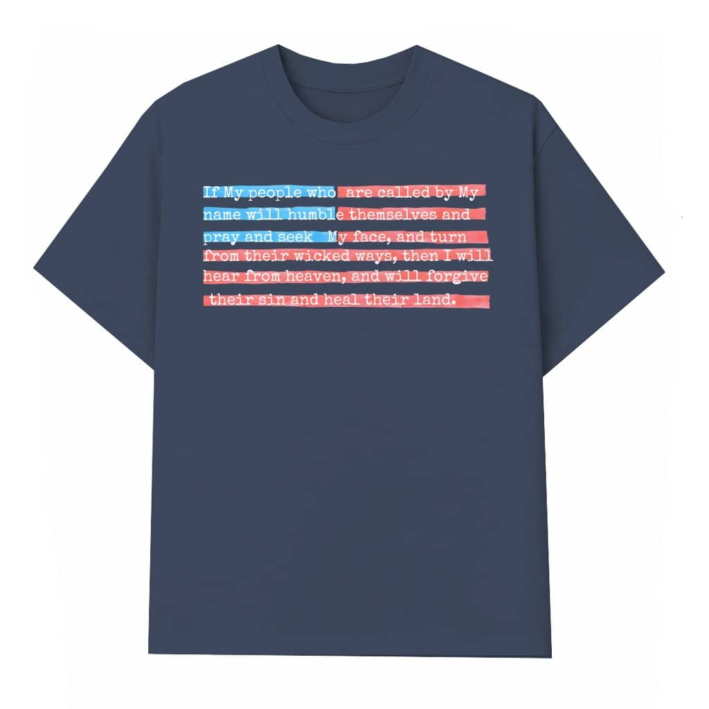 Christian USA Comfort Colors Shirt – Bible Verse Patriotic Tee