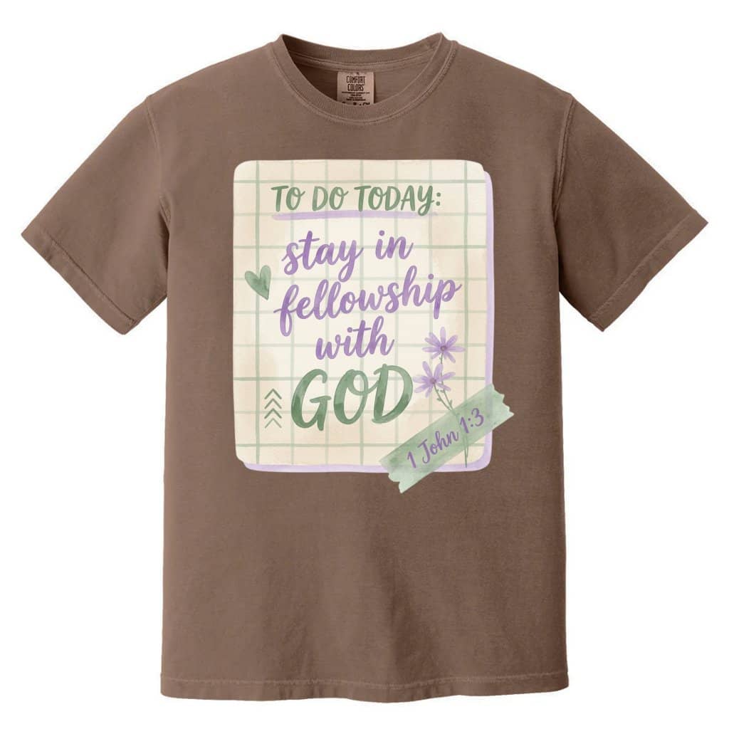Comfort Colors Fellowship With God Shirt – Gift for Christians